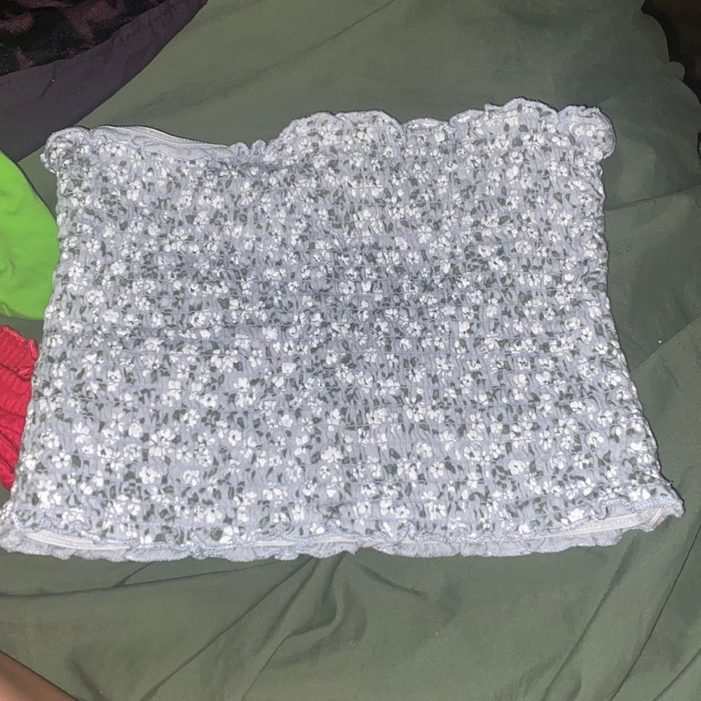 floral tube top